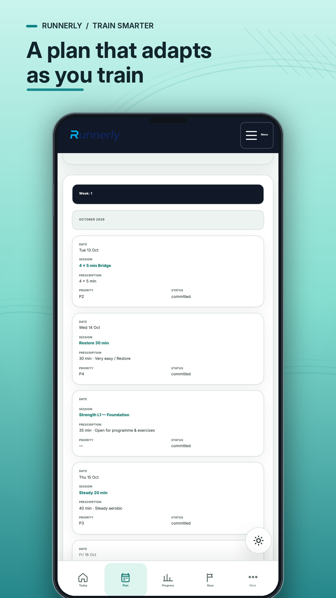Runnerly app graphic
